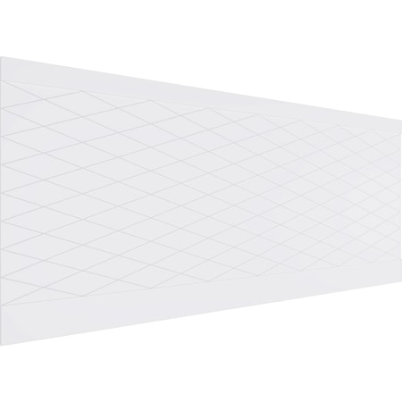 Ekena Millwork 40"H x 94 1/2"W Linked Diamond PVC Wainscot Paneling Kit WPK40X94LDM
